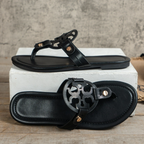Women’s Aurelia Flat Thong Sandals – Elegant Roman-Inspired Summer Slides