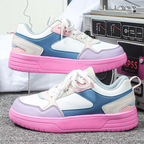 WildStride Leopard Print Platform Casual Skate Sneakers