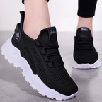 Women’s AirWeave Sneakers – Breathable Mesh Lightweight Flat Shoes