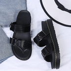 Women's Coastal Gladiator Sandals – Sporty Platform Slide with Contoured Footbed