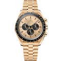 A- Speedmaster Moonwatch Professional 42 mm, Moonshine™ gold on Moonshine™ gold
