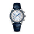 Speedmaster Chronoscope 43 mm, steel on leather strap