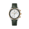 Speedmaster 38 38 mm, yellow gold on leather strap