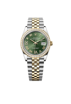 Rolex Datejust 36 Oyster, 36 mm, Oystersteel, yellow gold and diamonds