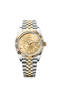Rolex Sky-Dweller, 42mm, Oystersteel and 18k Yellow Gold, Champagne, Jubilee