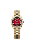 Rolex Datejust 31 Oyster, 31 mm, yellow gold and diamonds