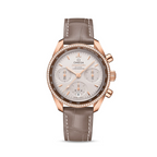 Speedmaster 38 38 mm, Sedna™ gold on leather strap