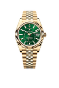 A Rolex Sky-Dweller 42mm18ct Yellow Gold Green Dial