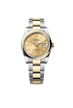 Rolex Datejust 36 Oyster, 36 mm, Oystersteel and yellow gold