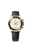 Rolex Cosmograph Daytona Yellow Gold White Dial with Oysterflex Bracelet