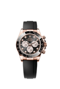 Rolex Cosmograph Daytona Everose Gold Black & Sundust Diamond Dial
