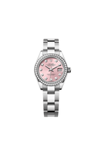 Rolex Lady-Datejust Oyster, 28 mm, Oystersteel, white gold and diamonds