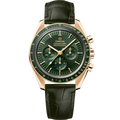 Speedmaster Moonwatch Professional 42 mm, Moonshine™ gold on leather strap