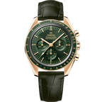 Speedmaster Moonwatch Professional 42 mm, Moonshine™ gold on leather strap