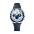 A- Speedmaster Anniversary Series 42 mm, steel on coated nylon fabric strap