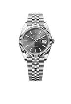Rolex Datejust 41 Oyster, 41 mm, Oystersteel and white gold