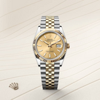 Rolex Datejust 36 Oyster, 36 mm, Oystersteel and yellow gold