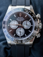 Rolex Cosmograph Daytona White Gold Steel Grey Dial with Oysterflex Bracelet