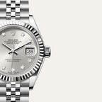 Rolex Lady-Datejust Oyster, 28 mm, Oystersteel and white gold
