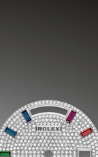 Rolex Day-Date 40 “Rainbow Diamond Pavé Dial” in White Gold