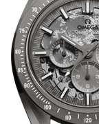 Speedmaster Dark Side of the Moon 44.25 mm, grey ceramic on coated nylon fabric strap