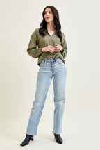 Kimberly Light Wash Straight Leg Jeans