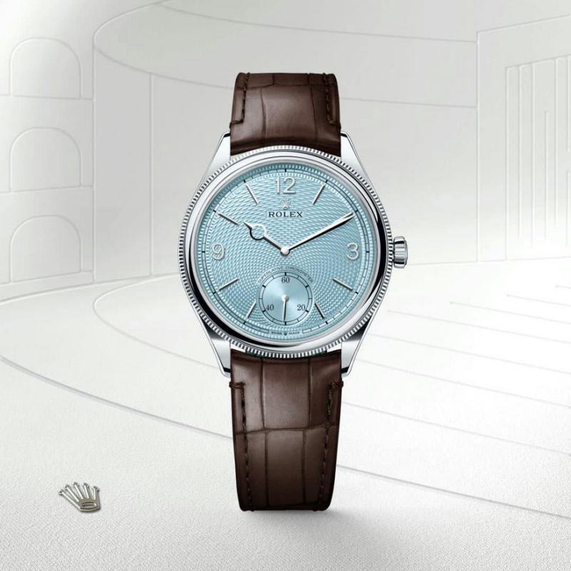 Rolex 1908 39 mm, platinum, polished finish