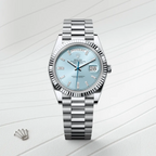 Rolex Day-Date 40 Platinum – Ice Blue Dial
