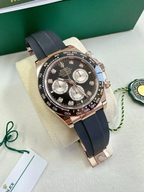 Rolex Cosmograph Daytona Everose Gold Black & Sundust Diamond Dial