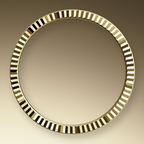 Rolex Day-Date Yellow Gold Pavé Dial Fluted Bezel