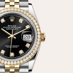 Rolex Datejust 36 Oyster, 36 mm, Oystersteel, yellow gold and diamonds