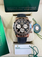 Rolex Cosmograph Daytona Everose Gold Black & Sundust Diamond Dial