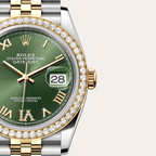 Rolex Datejust 36 Oyster, 36 mm, Oystersteel, yellow gold and diamonds