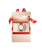 Speedmaster 38 38 mm, yellow gold on leather strap