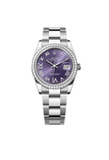 Rolex Datejust 36 Oyster, 36 mm, Oystersteel, white gold and diamonds