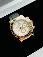 Rolex Cosmograph Daytona Yellow Gold White Dial with Oysterflex Bracelet