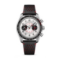 Speedmaster Chronoscope 43 mm, steel on leather strap
